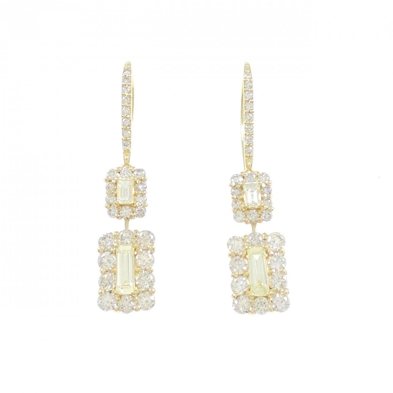【新品】K18YG ダイヤモンド ピアス 1.30CT