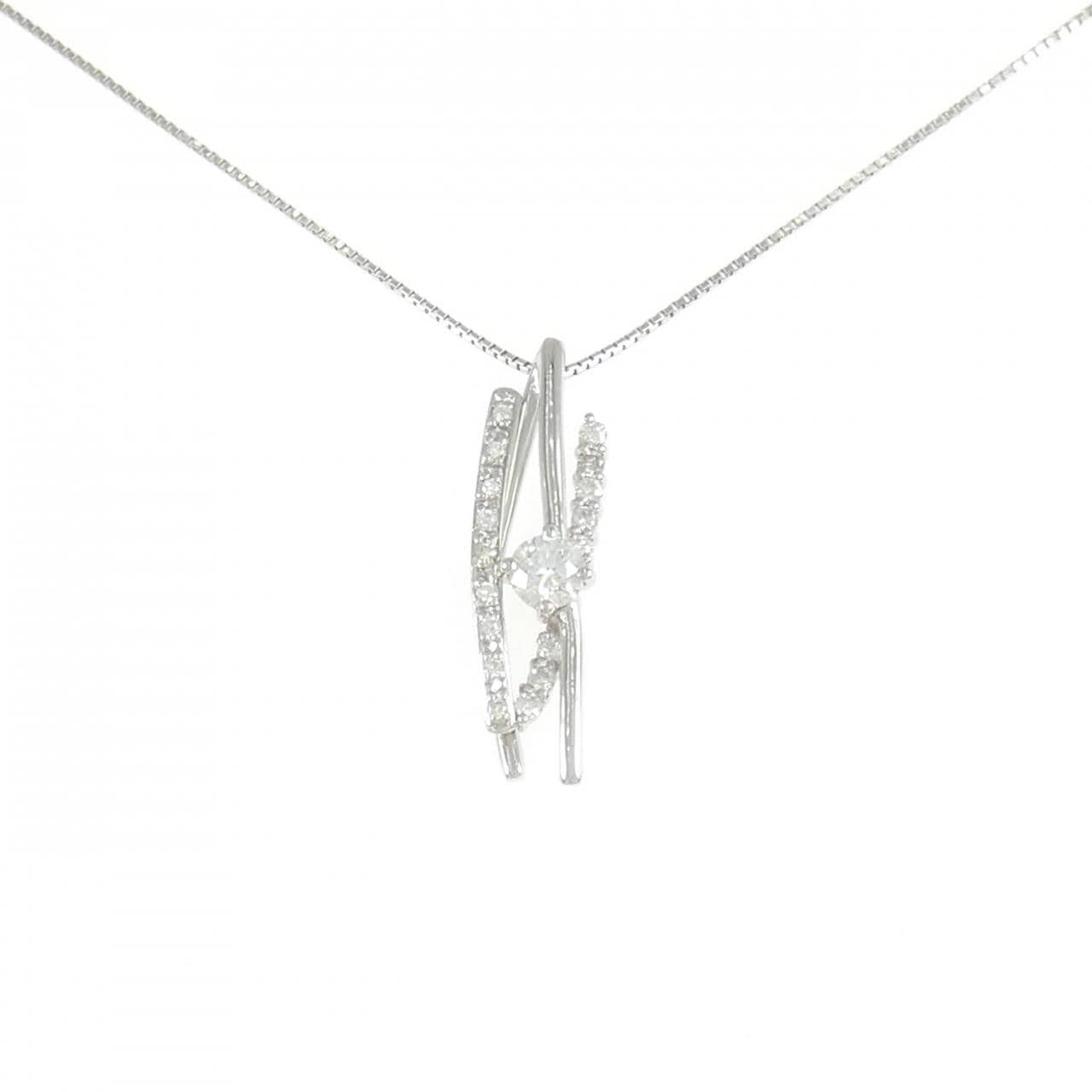 PT900/PT850 ダイヤモンド ネックレス 0.319CT F SI2 VG