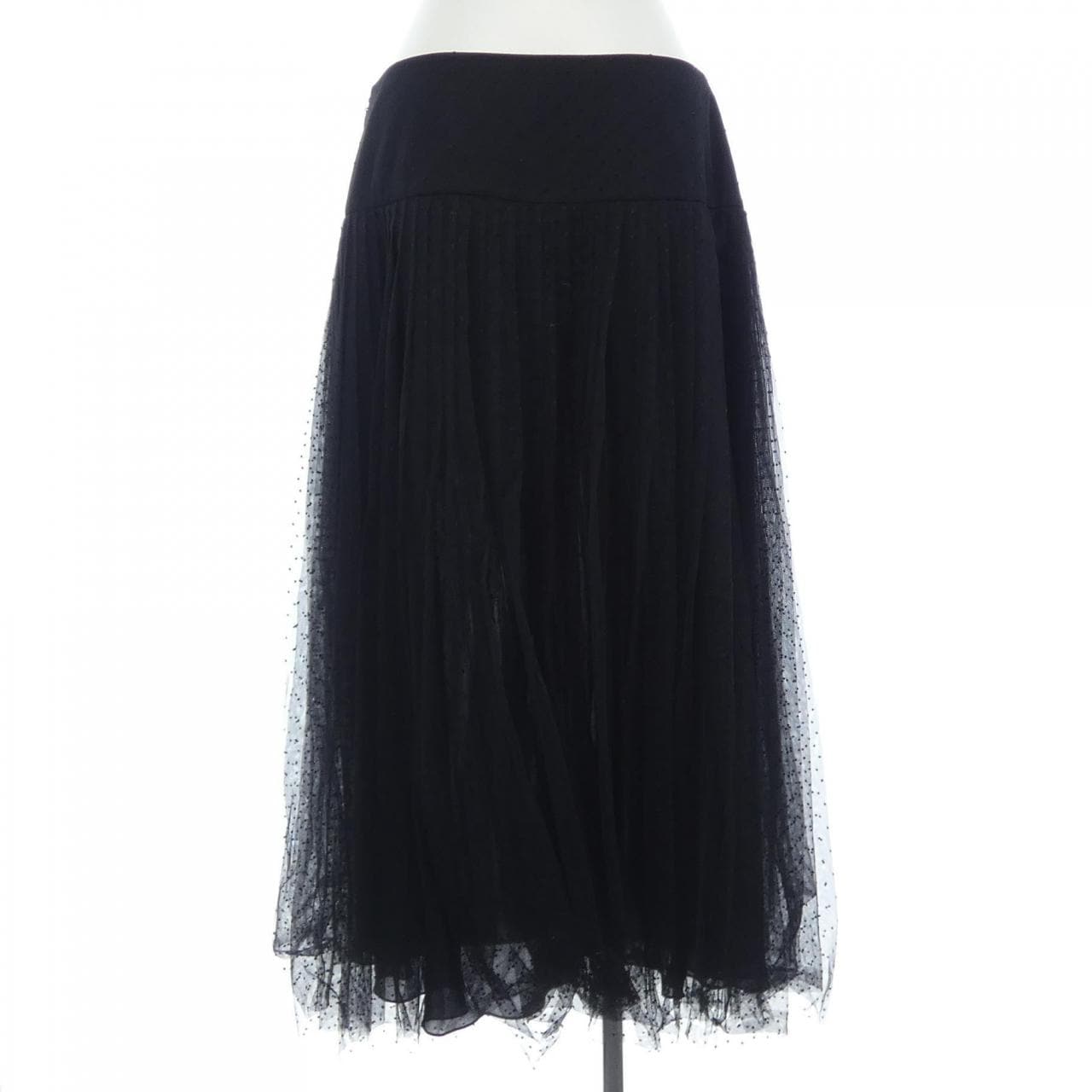 クリスチャンディオール CHRISTIAN DIOR プリーツ ミディスカート プリュムティ チュール 841J50A8810 スカート