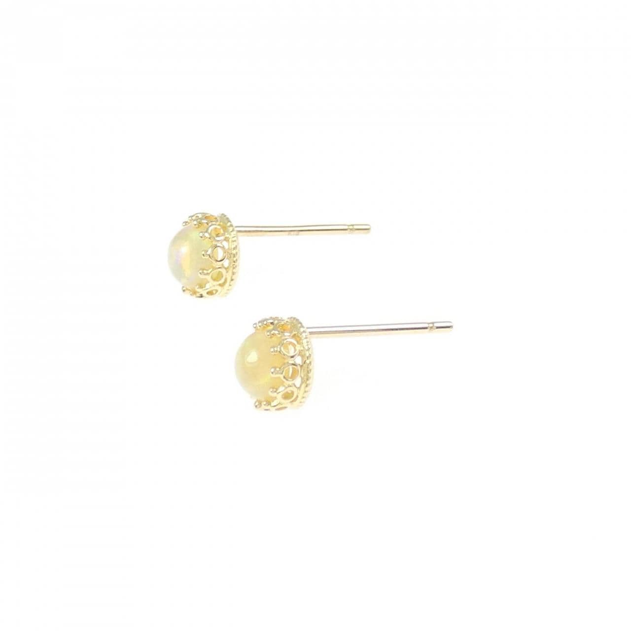 K18YG オパール ピアス