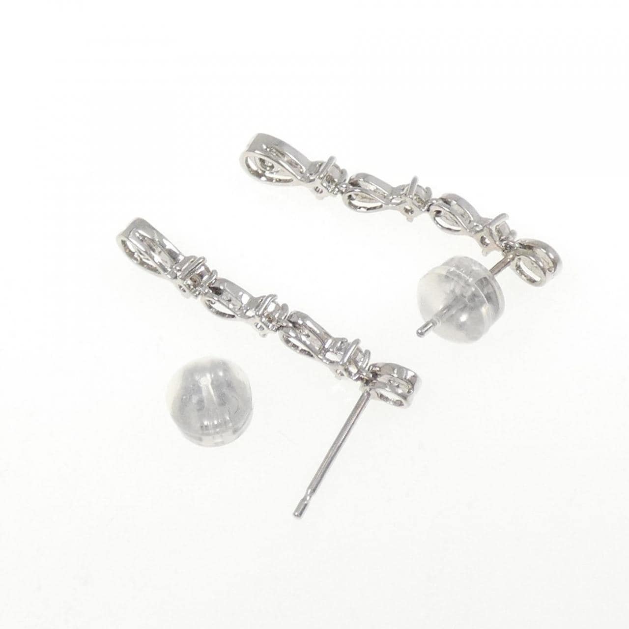 K18WG ダイヤモンド ピアス 0.28CT