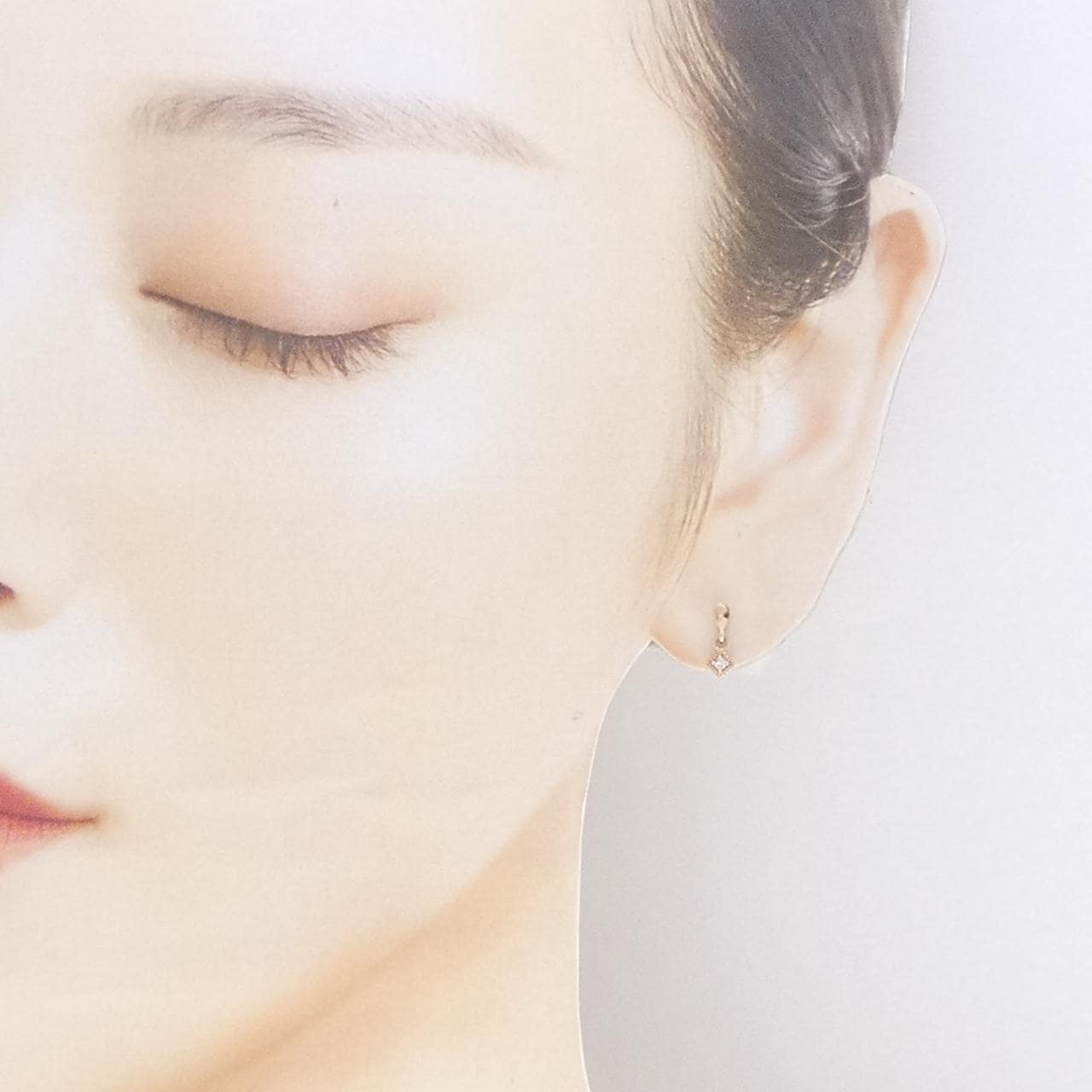 K10PG ダイヤモンド ピアス