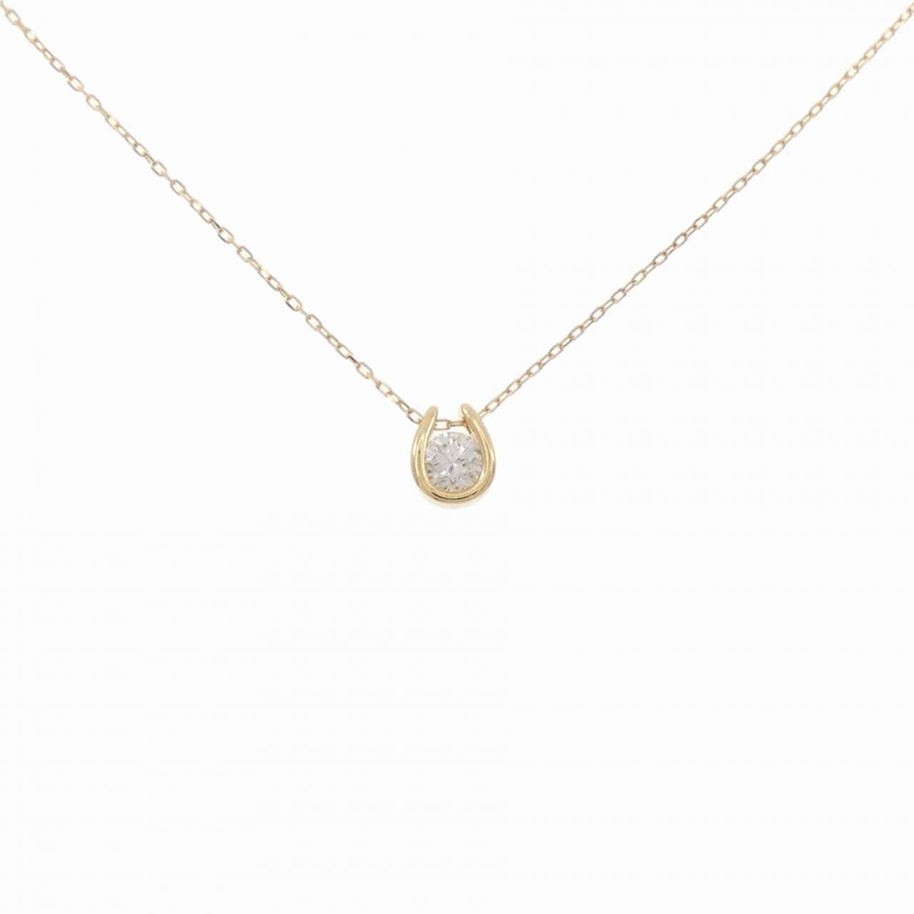 K18YG ダイヤモンド ネックレス 0.13CT