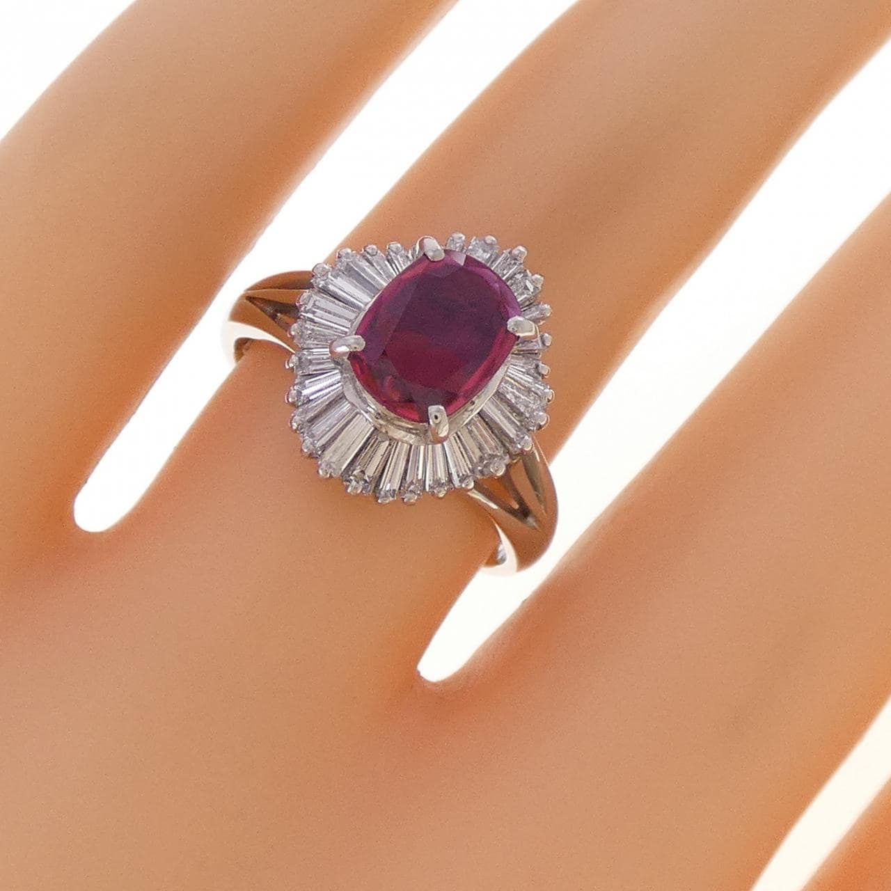 PT900 ルビー リング 0.93CT