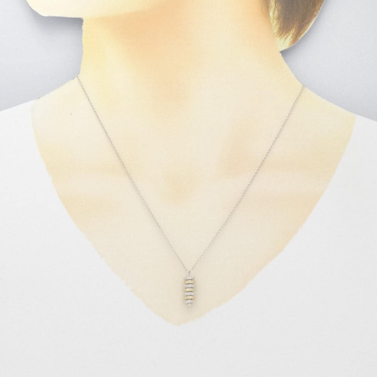 Ginza Tanaka Diamond Necklace 0.33CT