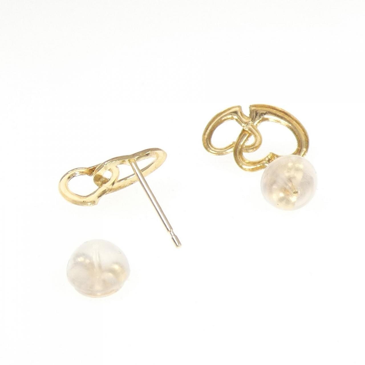 K18YG ハート ピアス