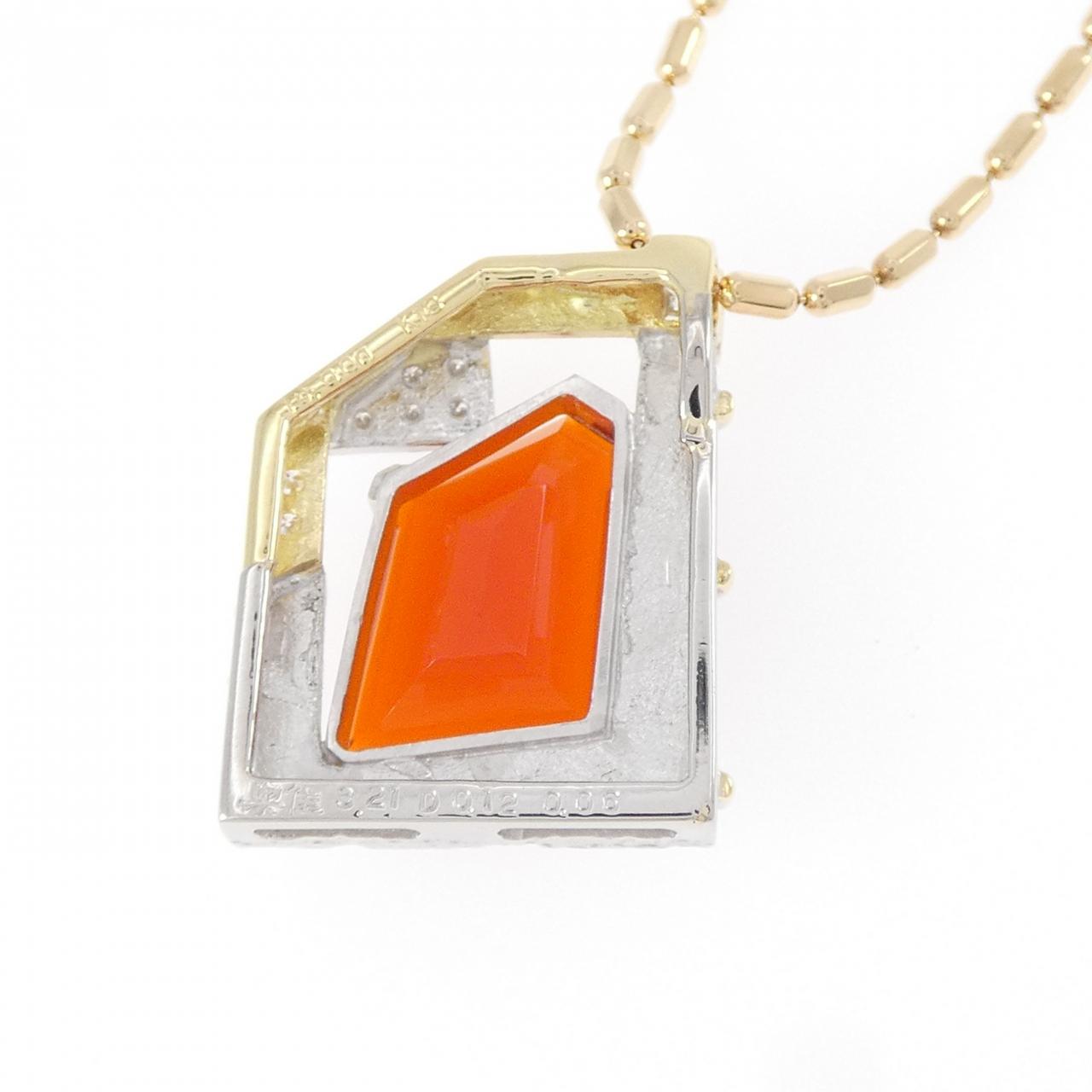 奥佳 オパール ネックレス 3.21CT