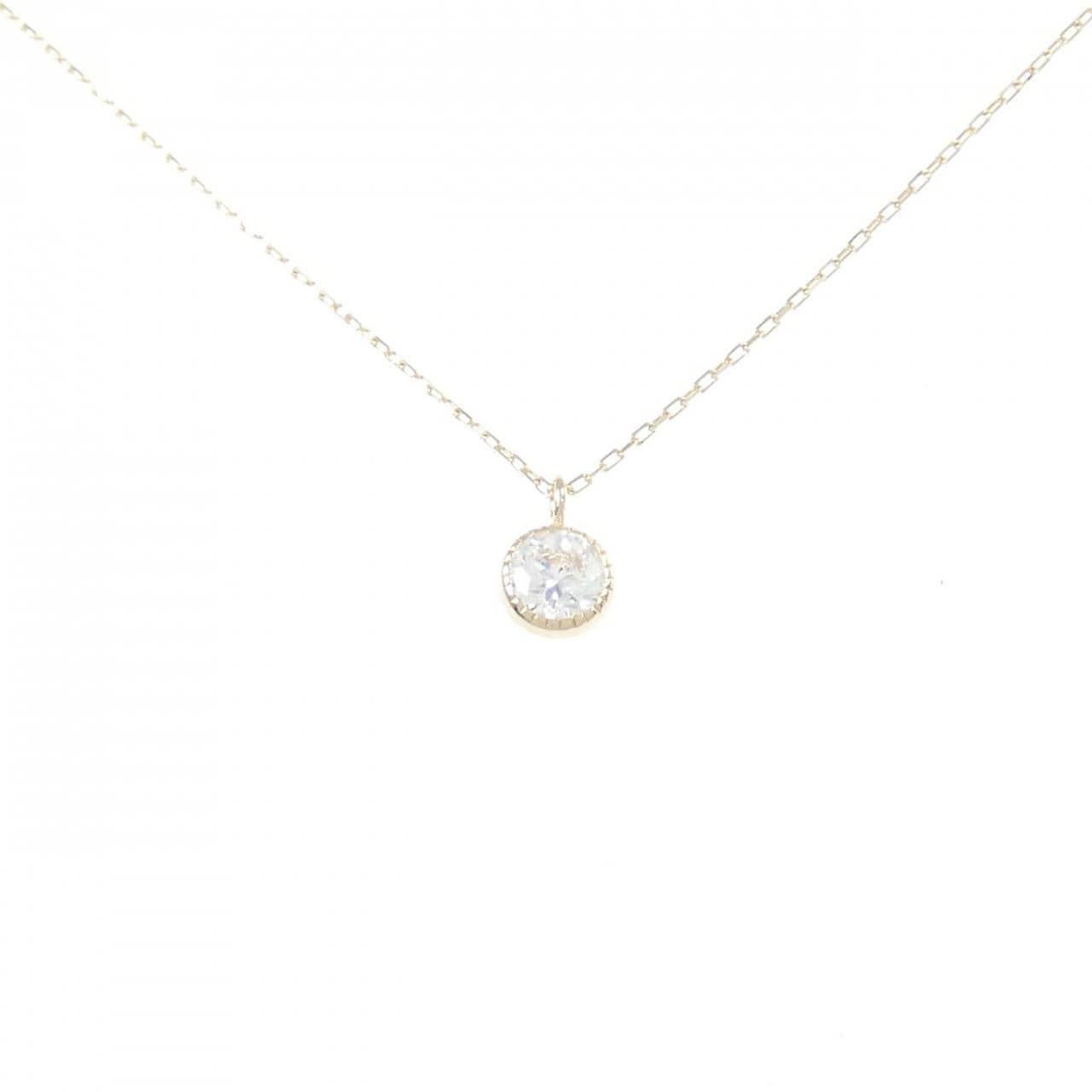 [BRAND NEW] K10YG Cubic Zirconia Necklace