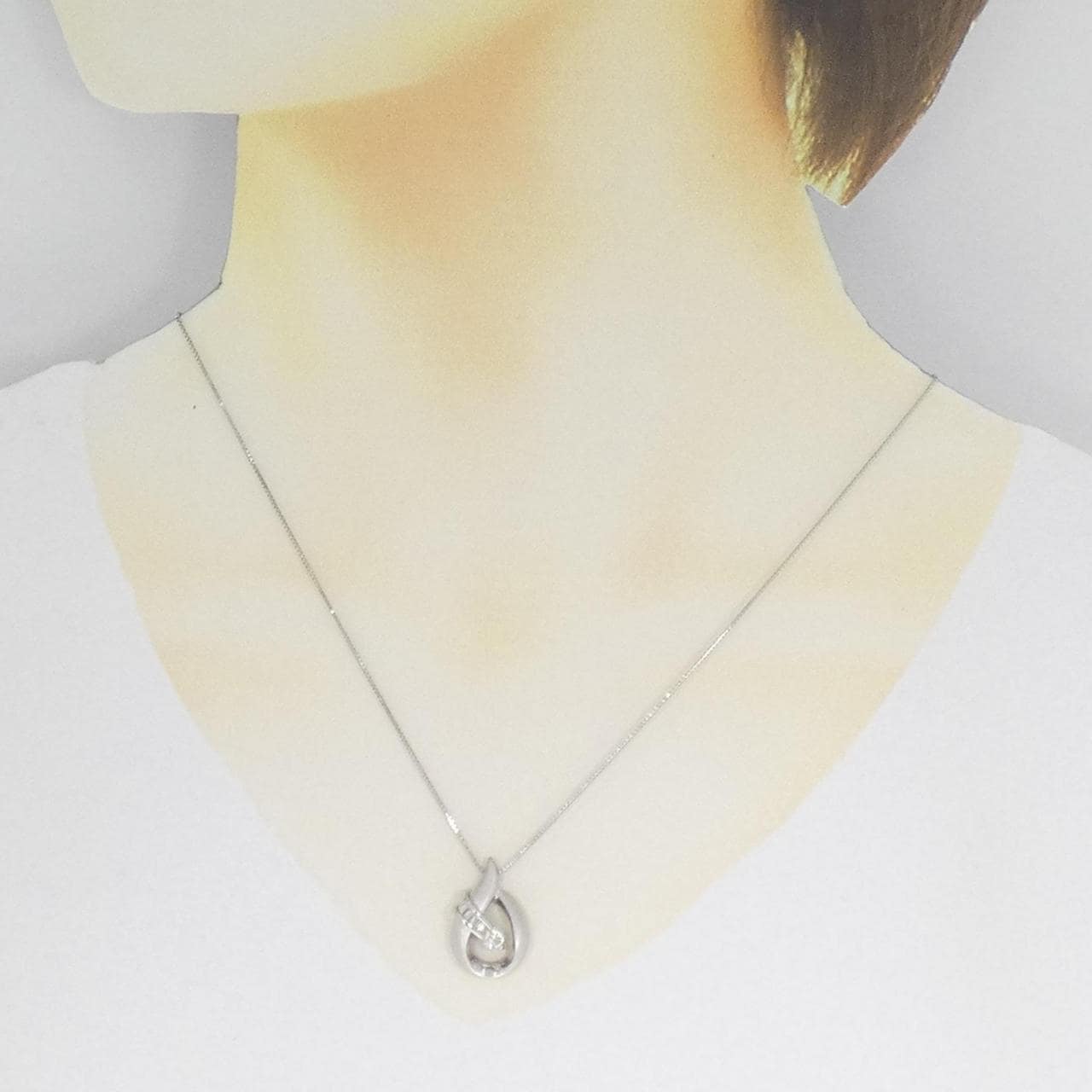 PT900/PT850 ダイヤモンド ネックレス 0.20CT
