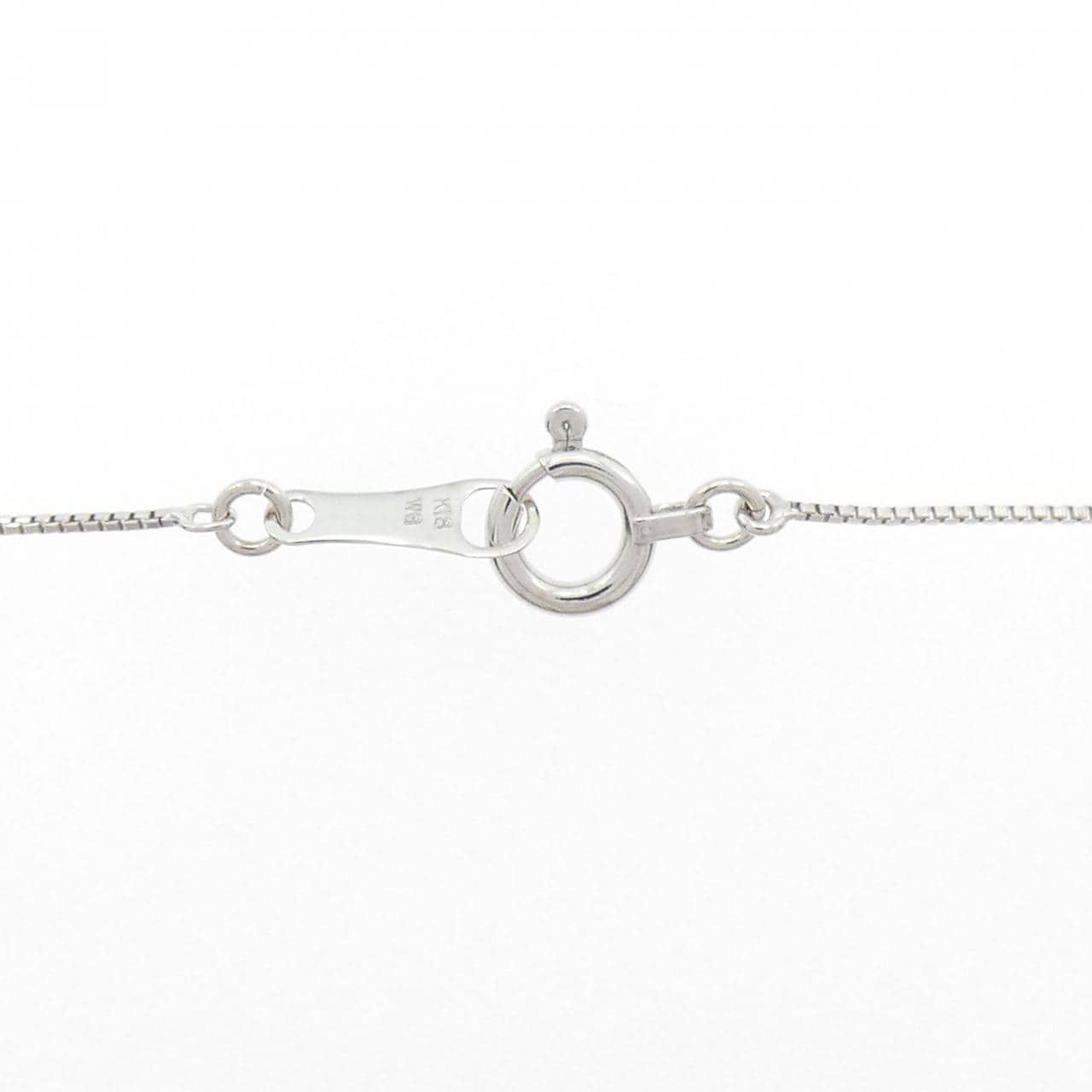 K18WG ダイヤモンド ネックレス 0.38CT