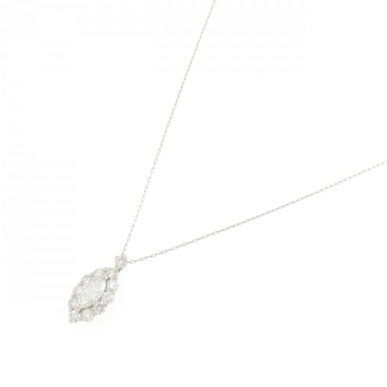 【新品】PT900/PT850 ダイヤモンド ネックレス 0.55CT