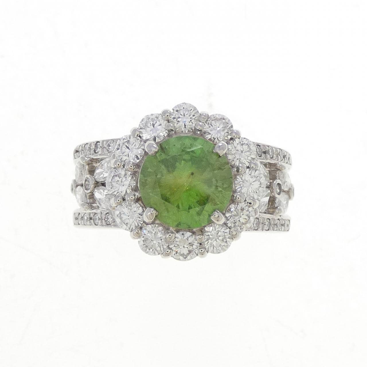 PT900 デマントイドガーネット リング 1.886CT