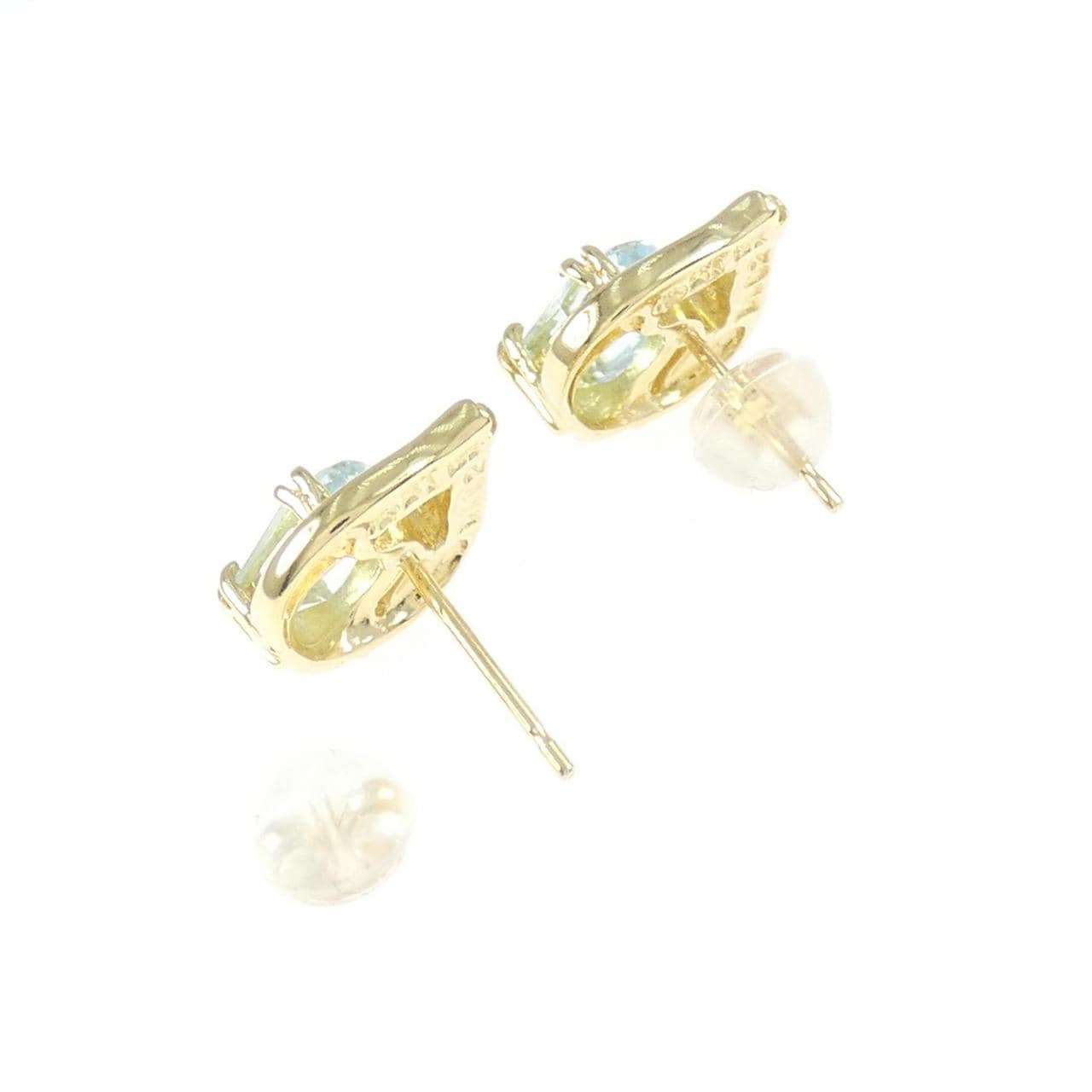 K18YG ブルートパーズ ピアス