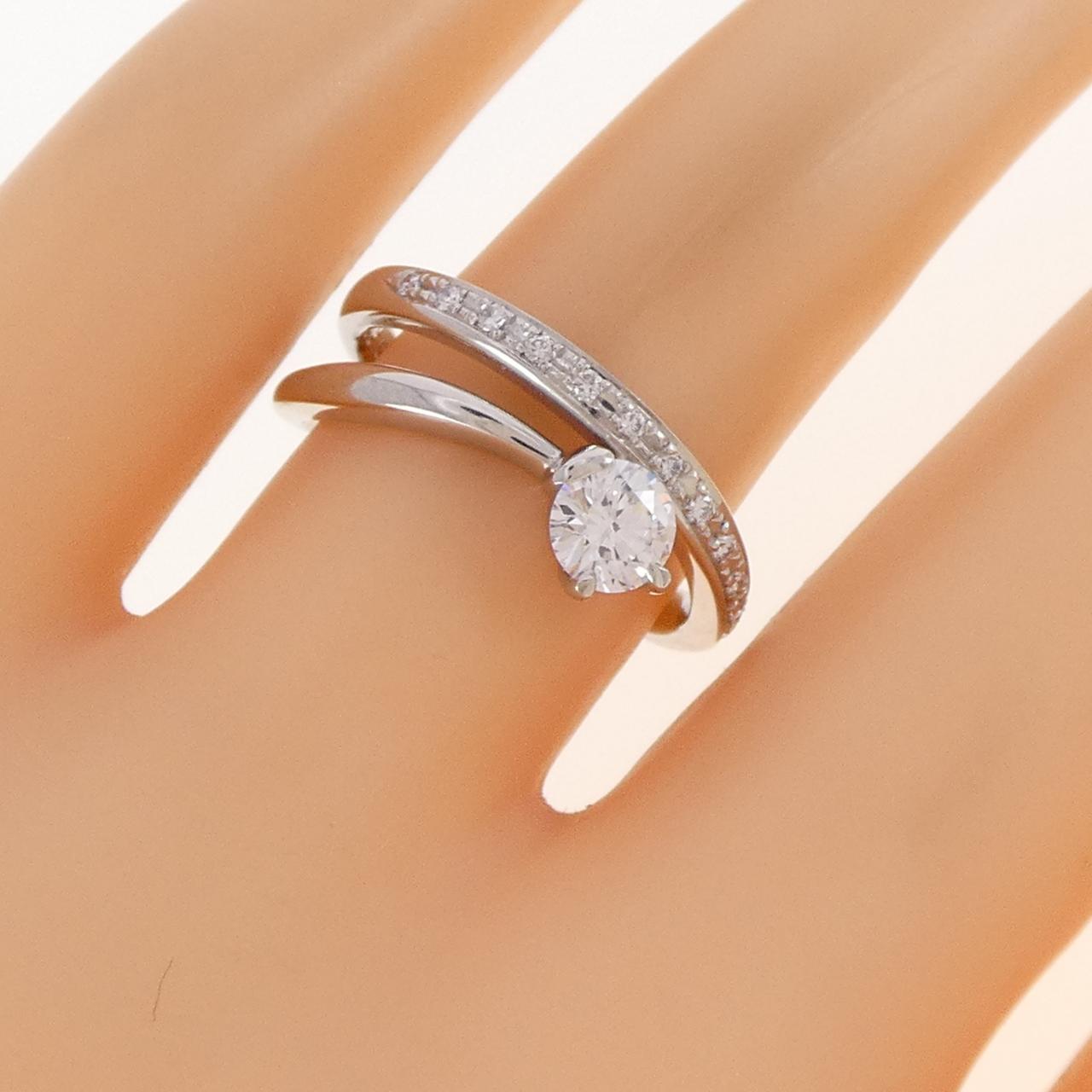 PT900 ダイヤモンド リング 0.396CT D VVS1 VG