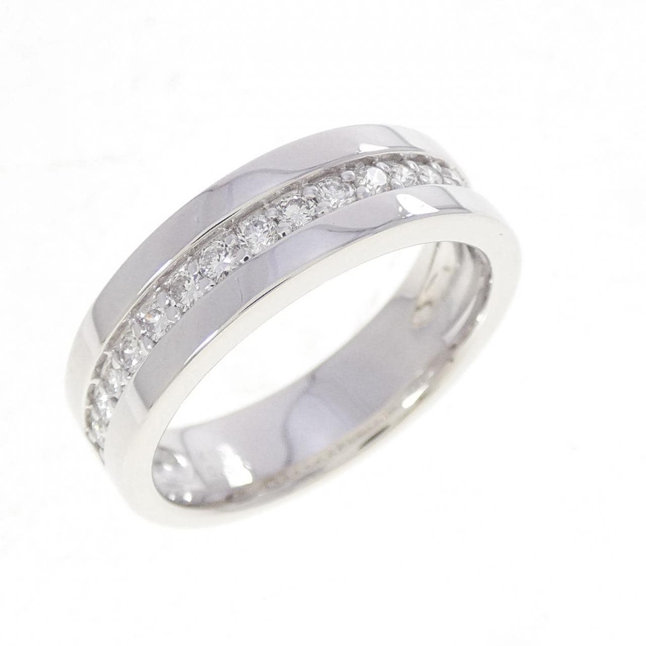 K18WG ダイヤモンド リング 0.37CT