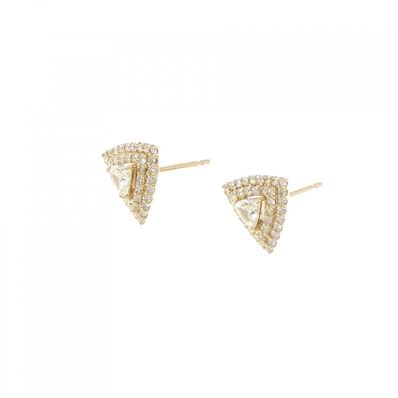K18YG ダイヤモンド ピアス 0.50CT