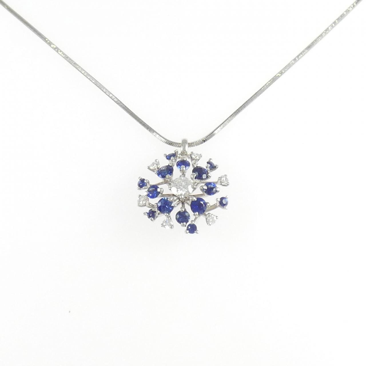 PT900/PT850 サファイヤ ネックレス 0.91CT