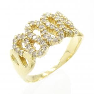 K18YG ダイヤモンド リング 0.50CT