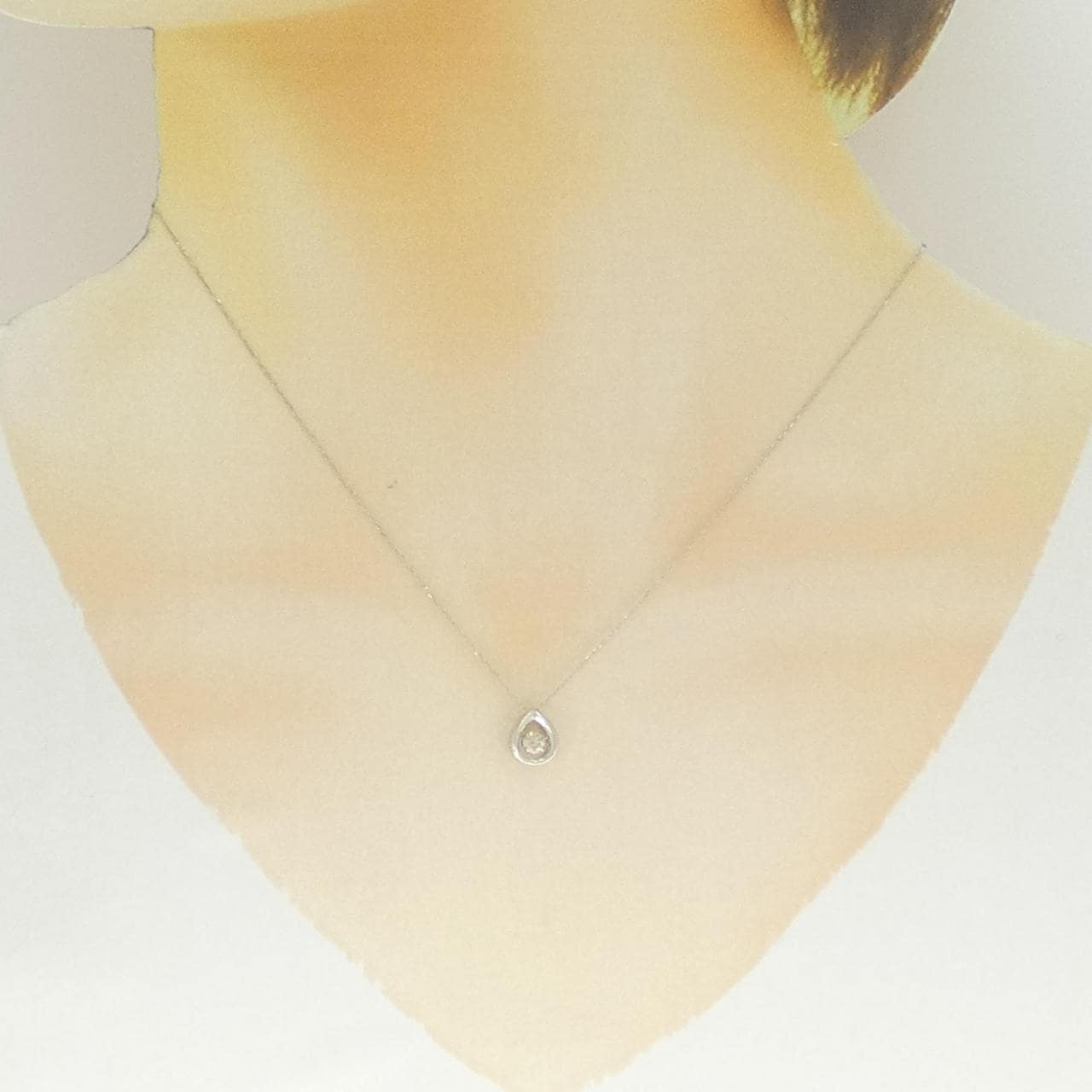PT900 ダイヤモンド ネックレス 0.10