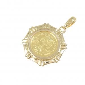 K18YG(枠) コイン ペンダント