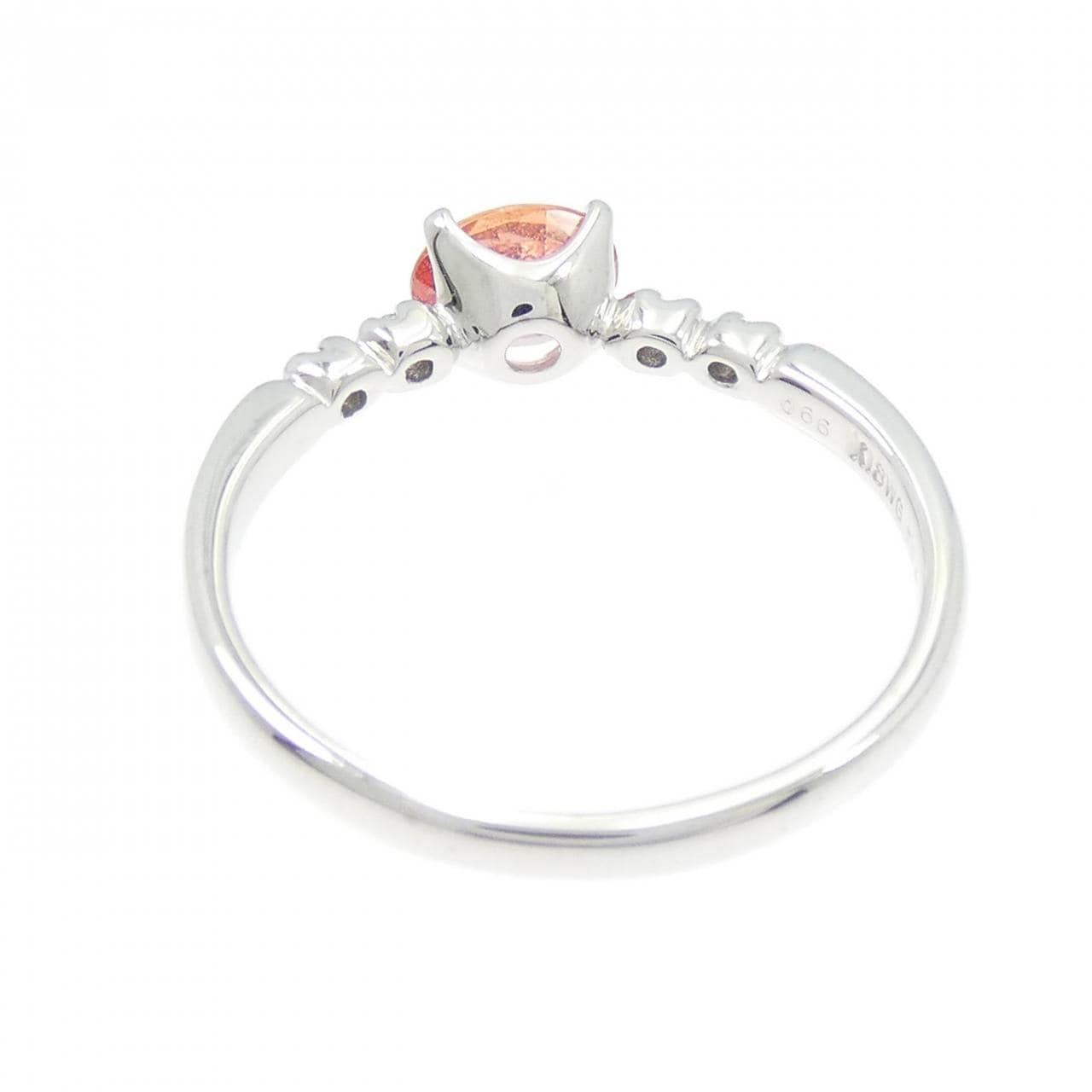K18WG サファイヤ リング 0.66CT