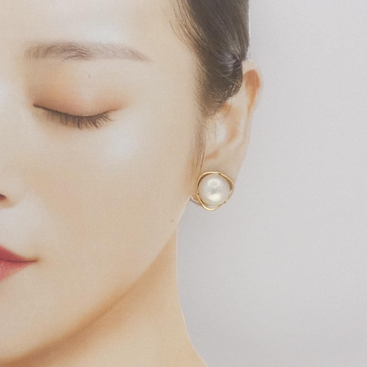 K18YG マベパール ピアス