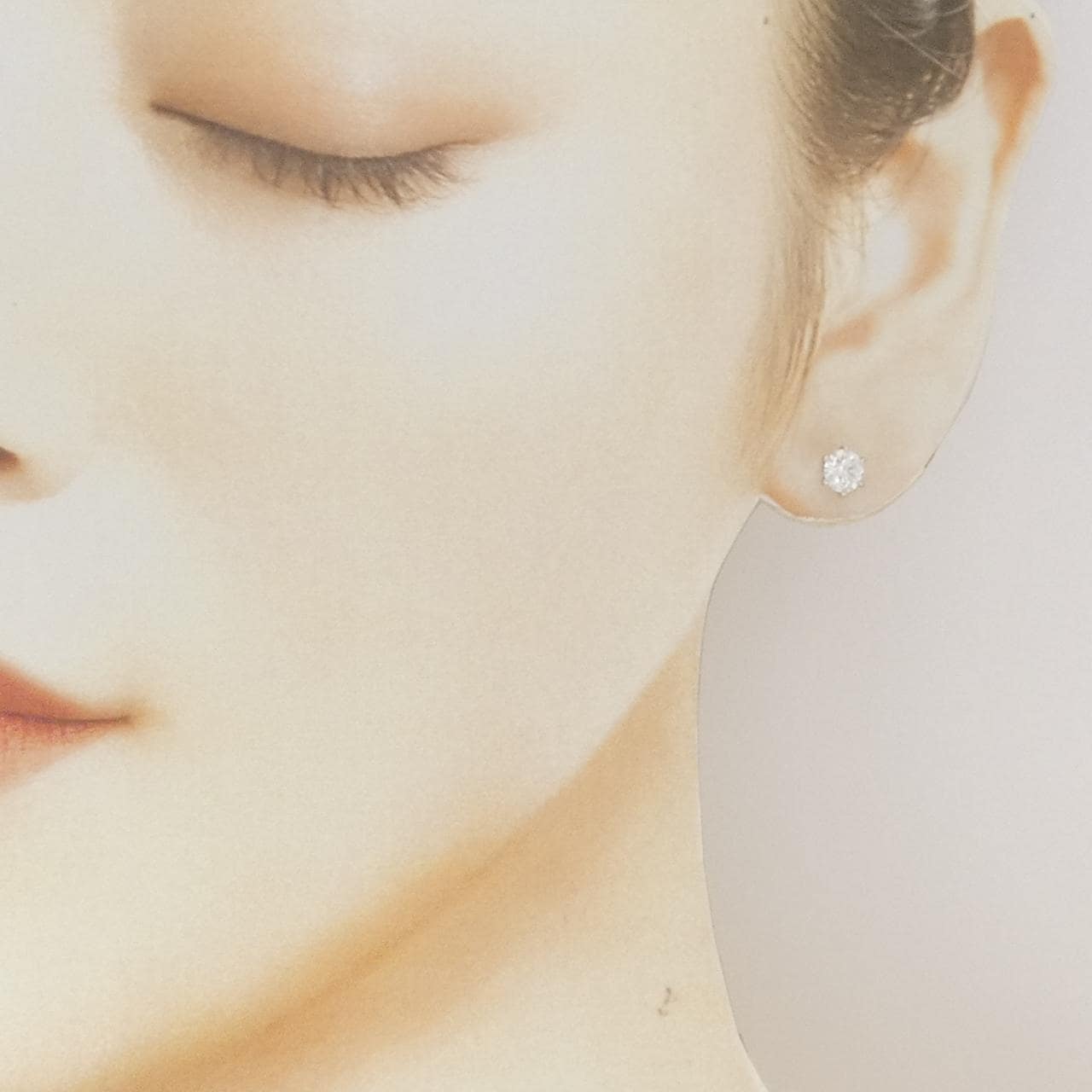 【リメイク】PT900/ST ダイヤモンド ピアス 0.403CT 0.416CT D VS1 EX-VG