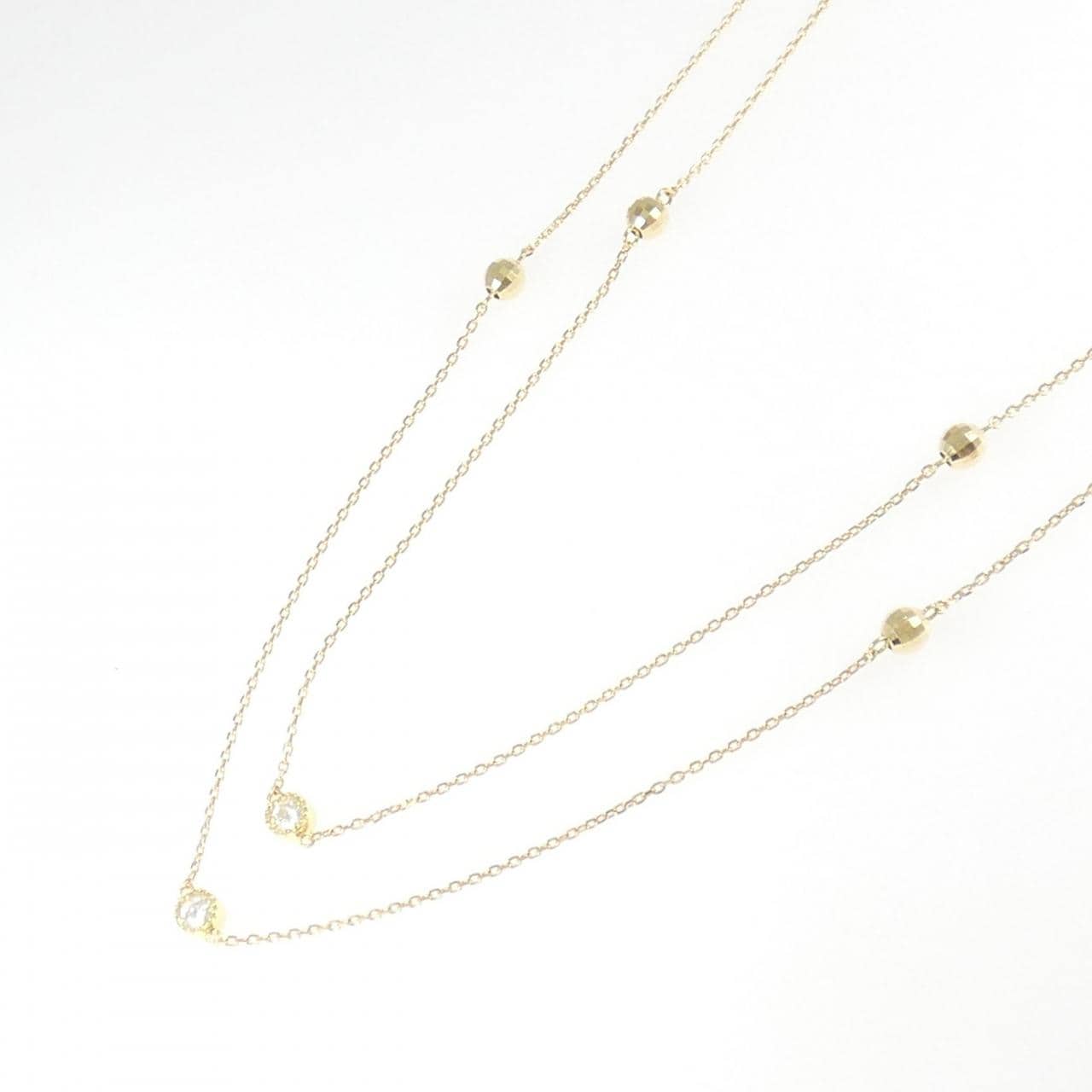 K18YG ダイヤモンド ネックレス 0.50CT