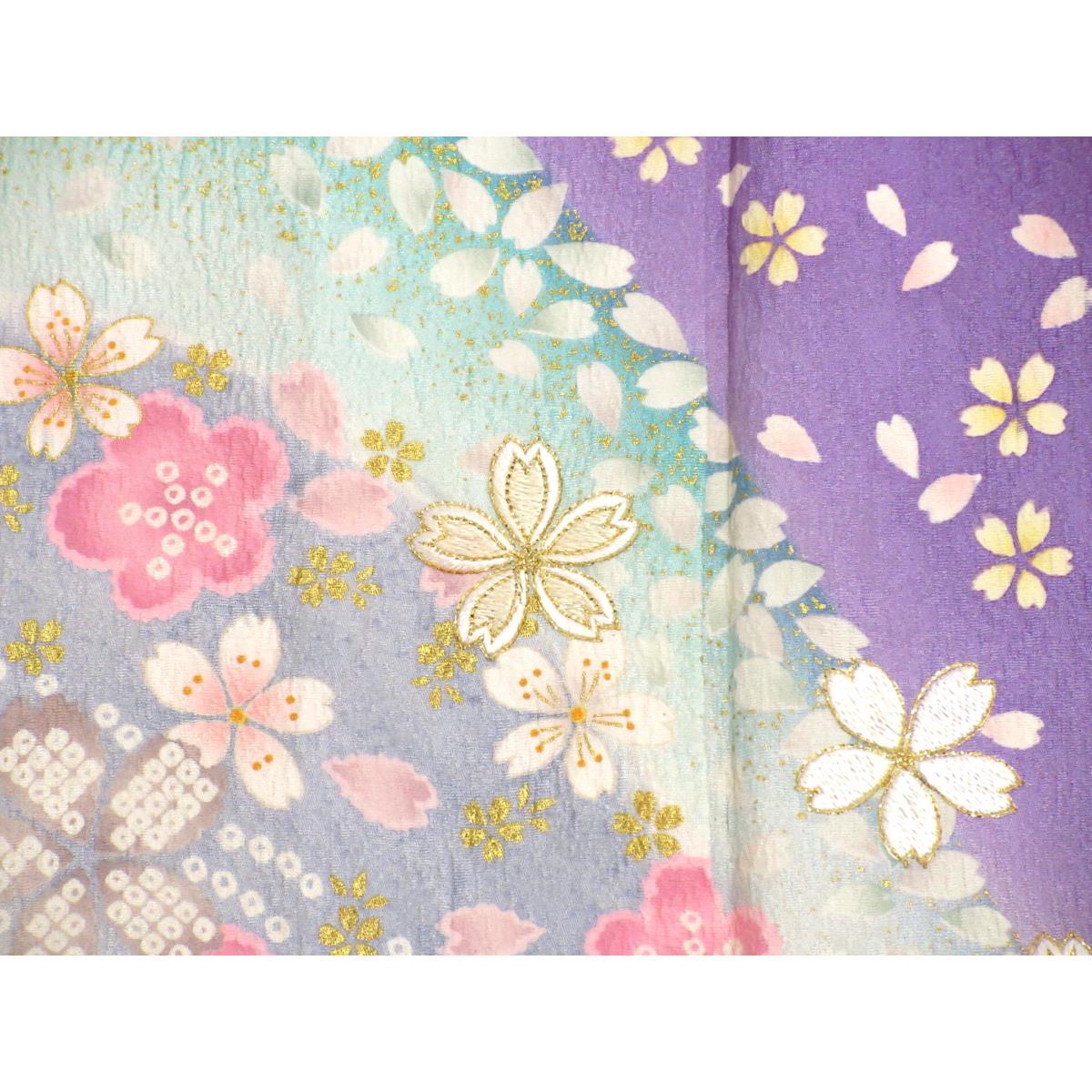 【未使用品】訪問着　友禅金彩加工　刺繍入り