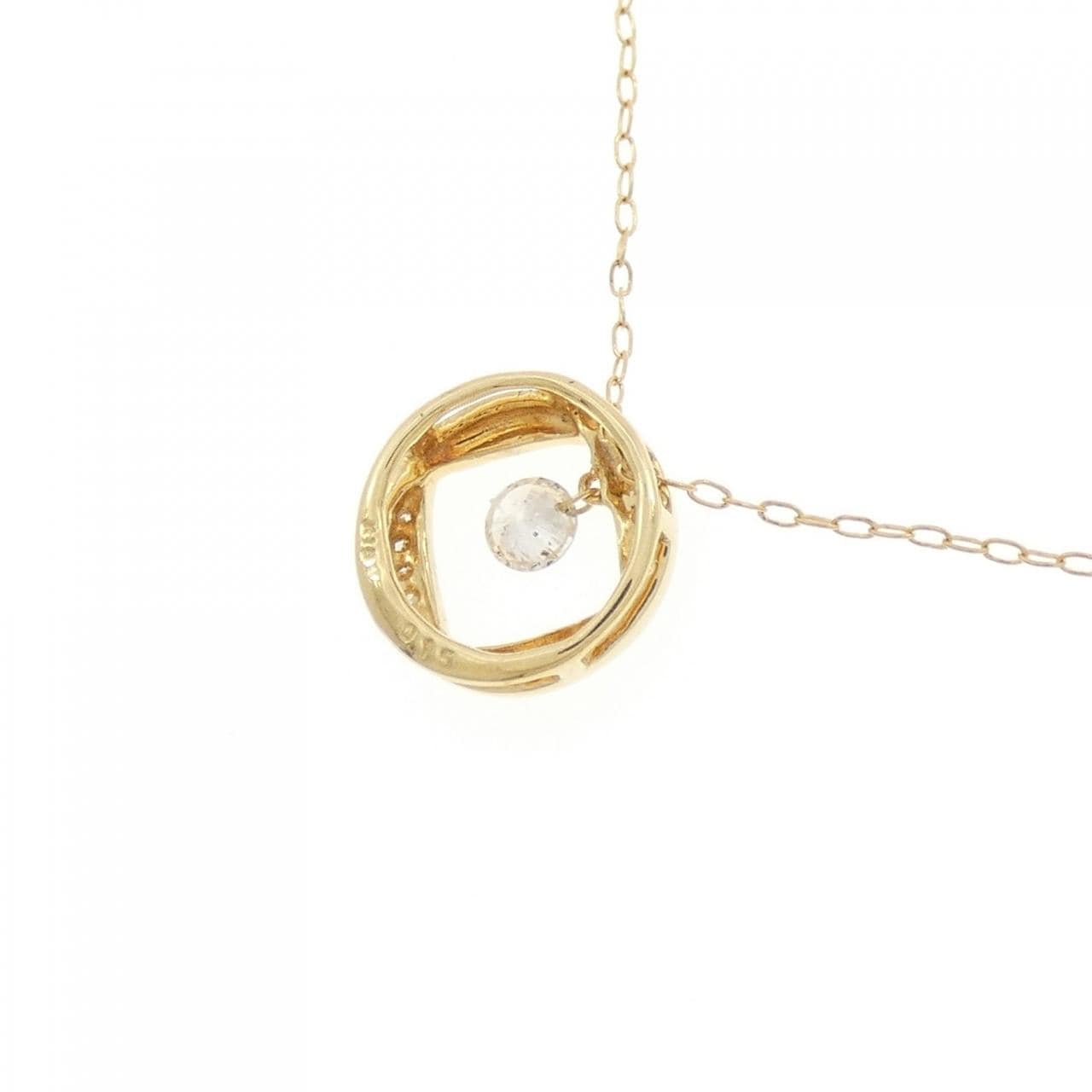 K18YG ダイヤモンド ネックレス 0.15CT