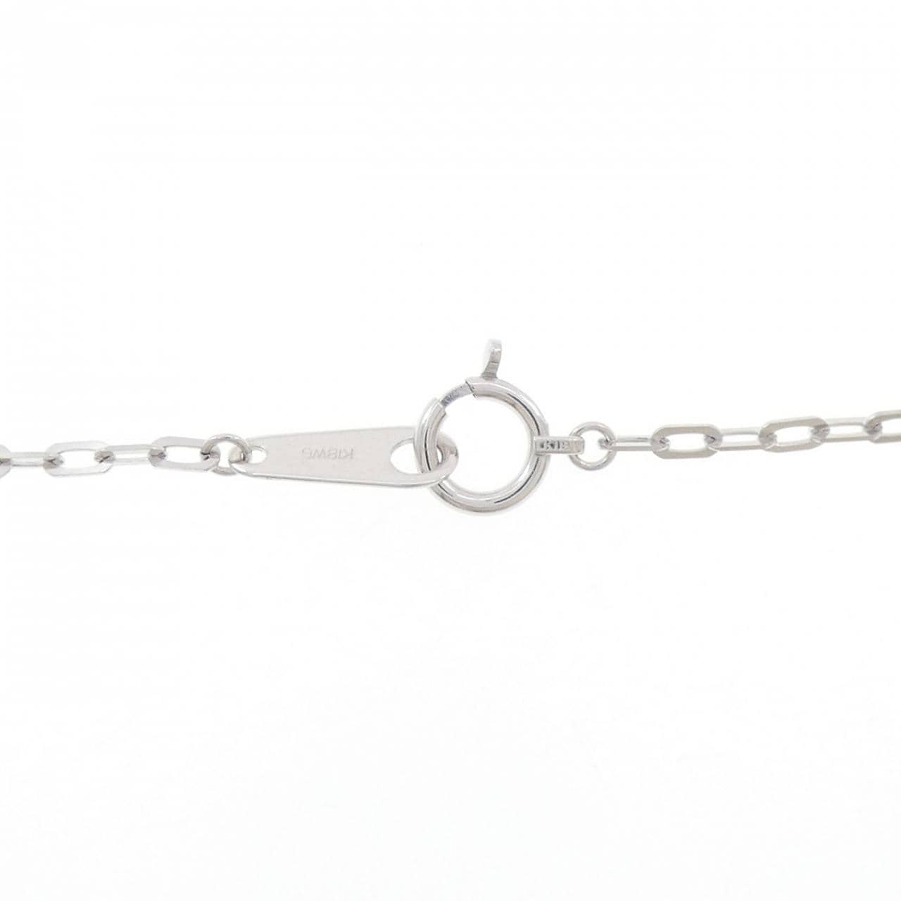 K18WG ダイヤモンド ネックレス 0.30CT