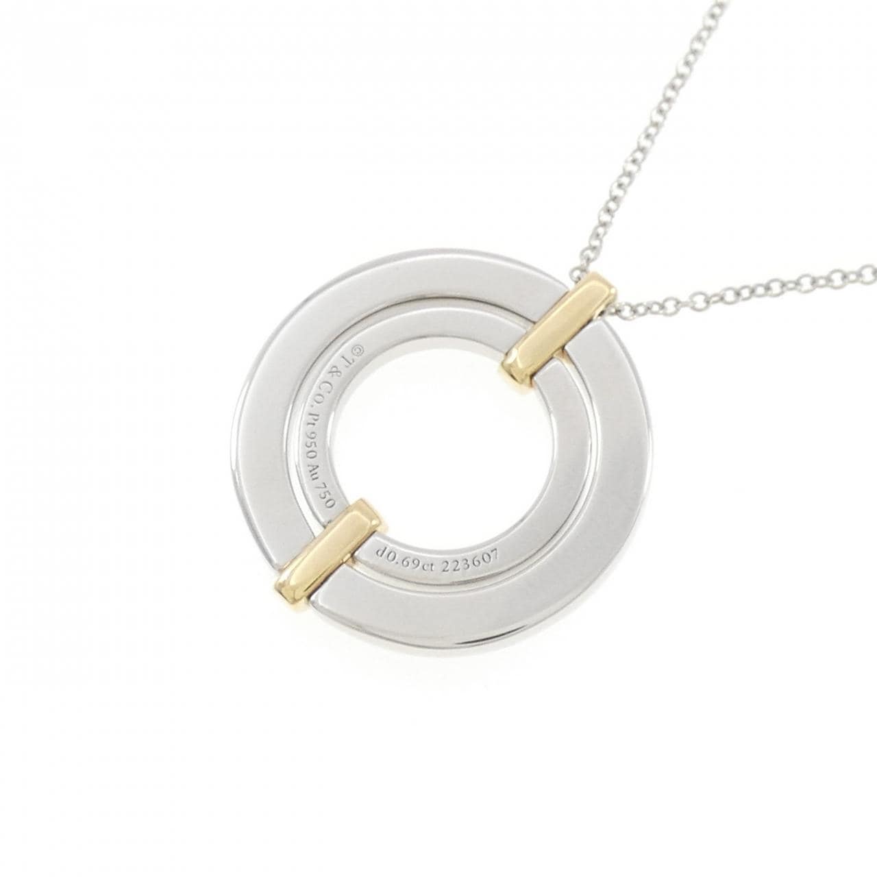 ティファニー エッジ スモール ネックレス 0.69CT