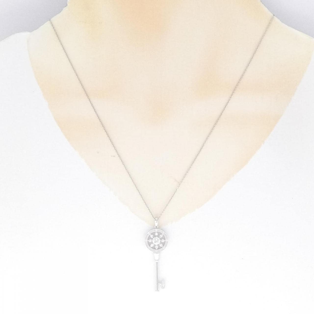 [BRAND NEW] PT Diamond Necklace 0.336CT F SI2 VG