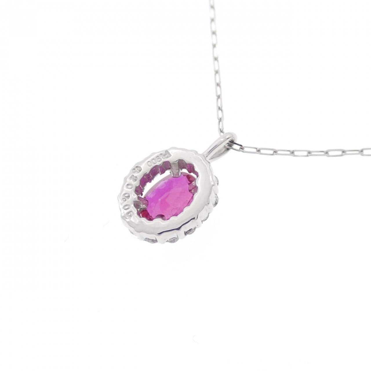 [BRAND NEW] PT Ruby Necklace 0.20CT