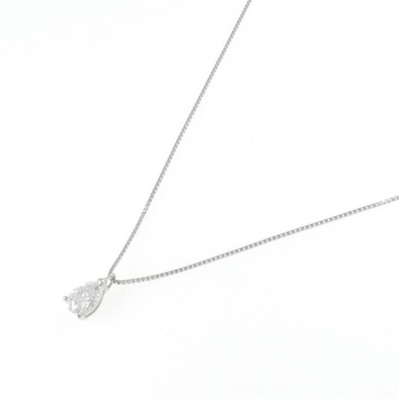 PT900/PT850 ダイヤモンド ネックレス 0.651CT D SI1 ペアシェイプ