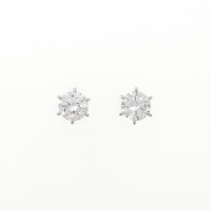 【リメイク】PT900/ST ダイヤモンド ピアス 1.067CT 1.103CT F I1 VG