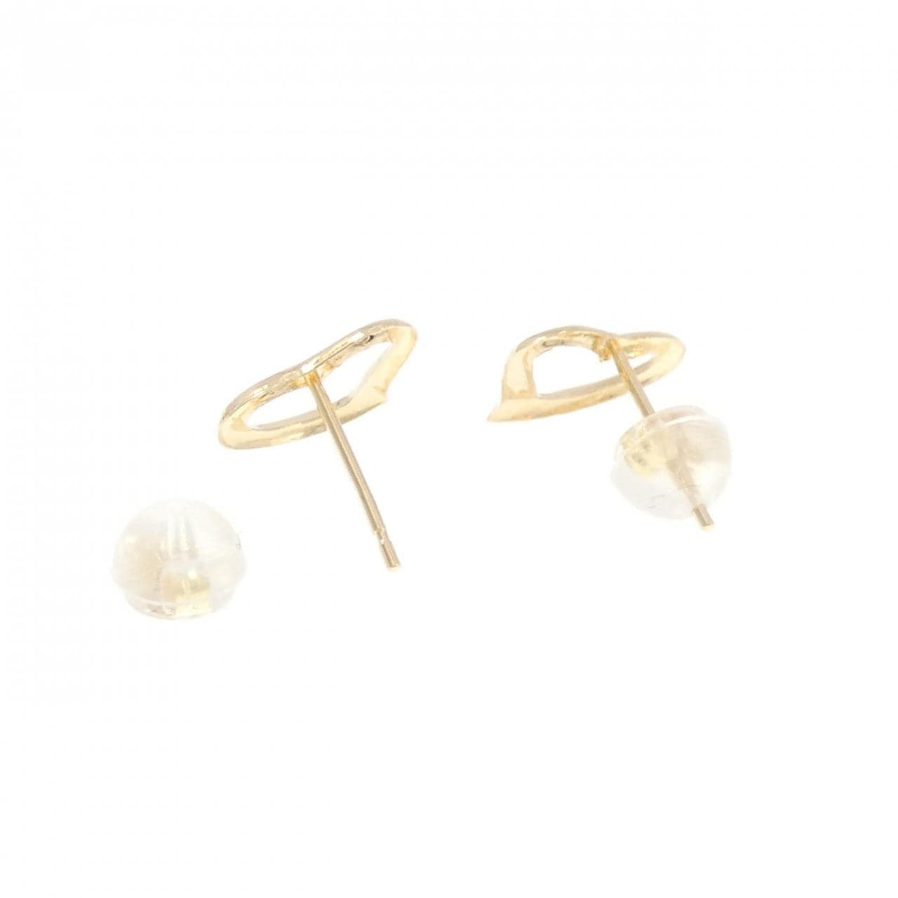 K18YG ハート ピアス