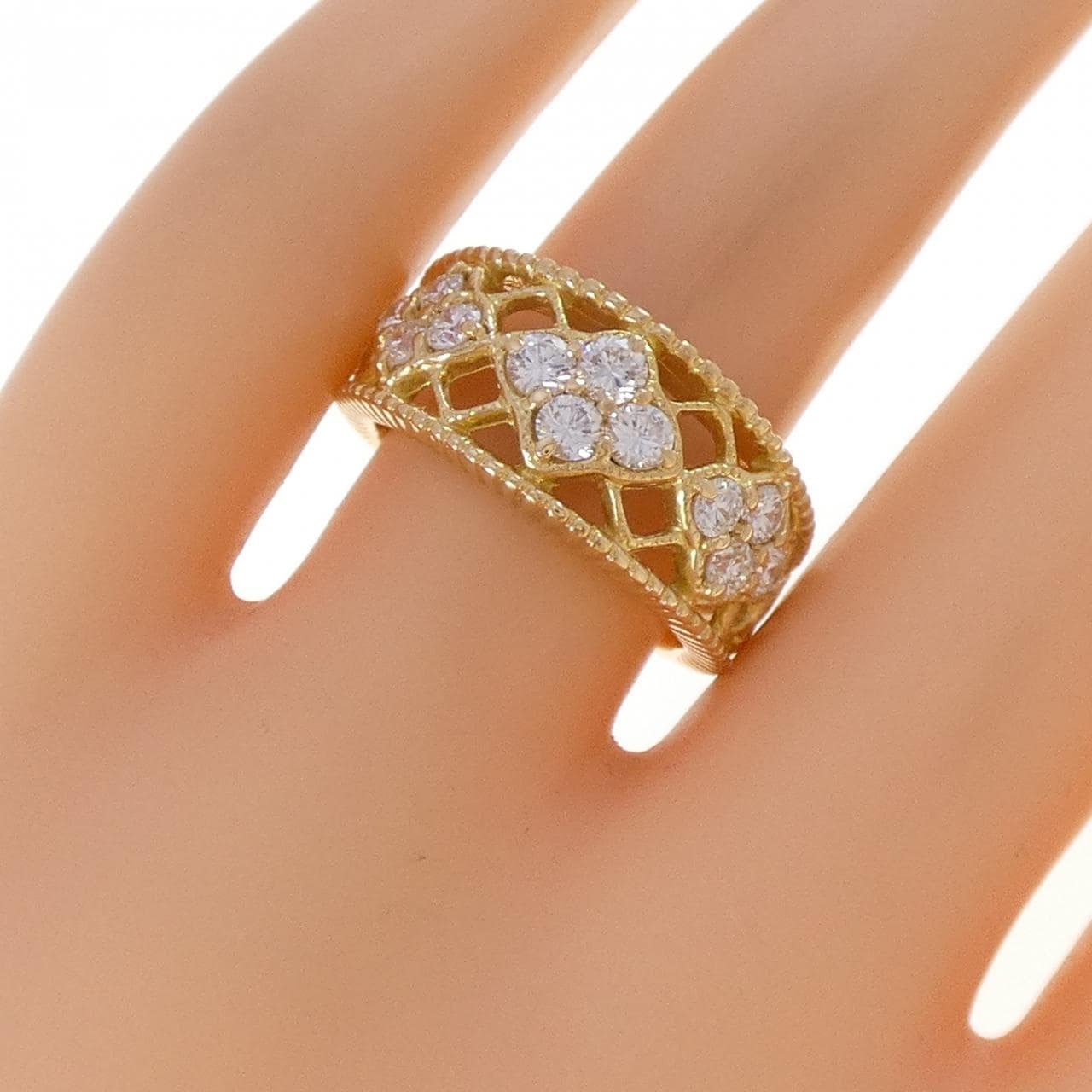 K18YG ダイヤモンド リング 0.88CT