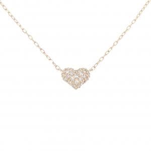 K10PG ハート ダイヤモンド ネックレス 0.20CT