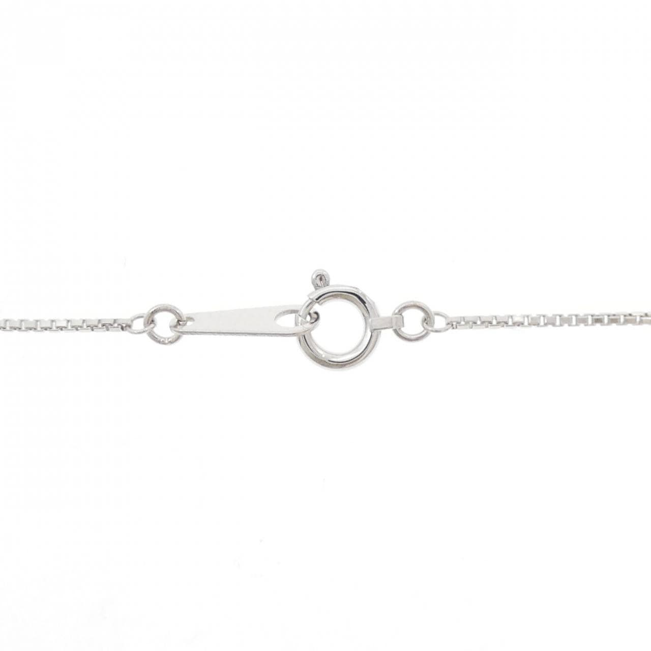 K18WG クロス ダイヤモンド ネックレス 0.56CT