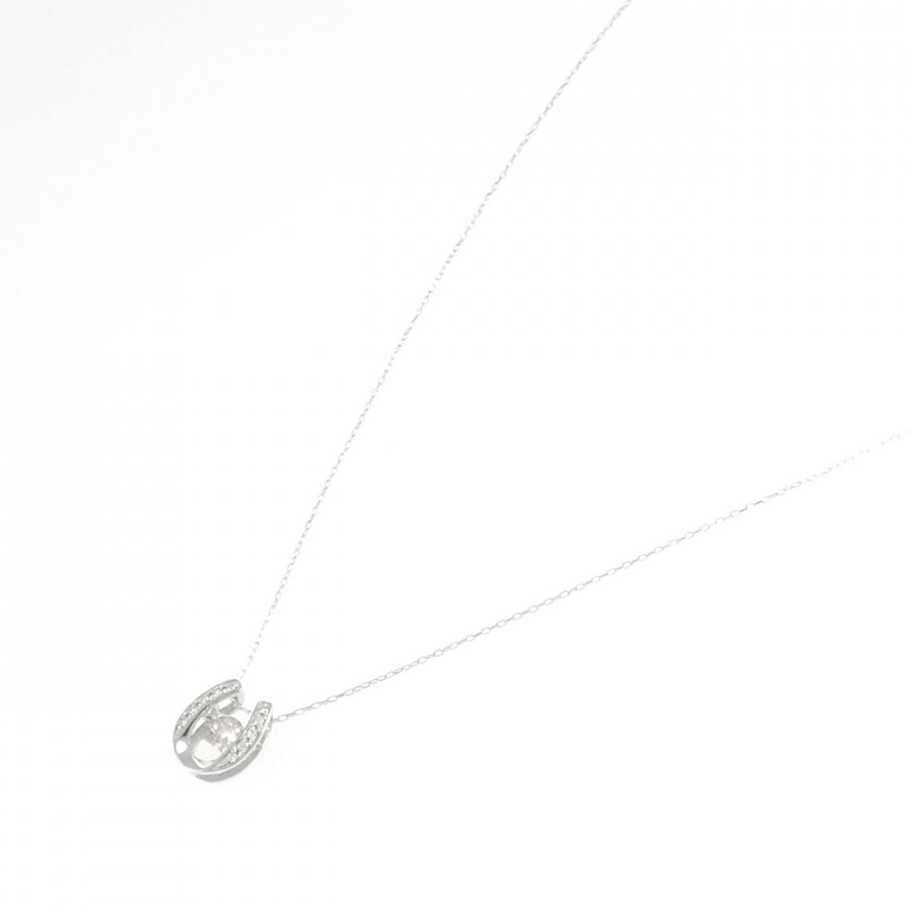 K10WG ダイヤモンド ネックレス 0.10CT