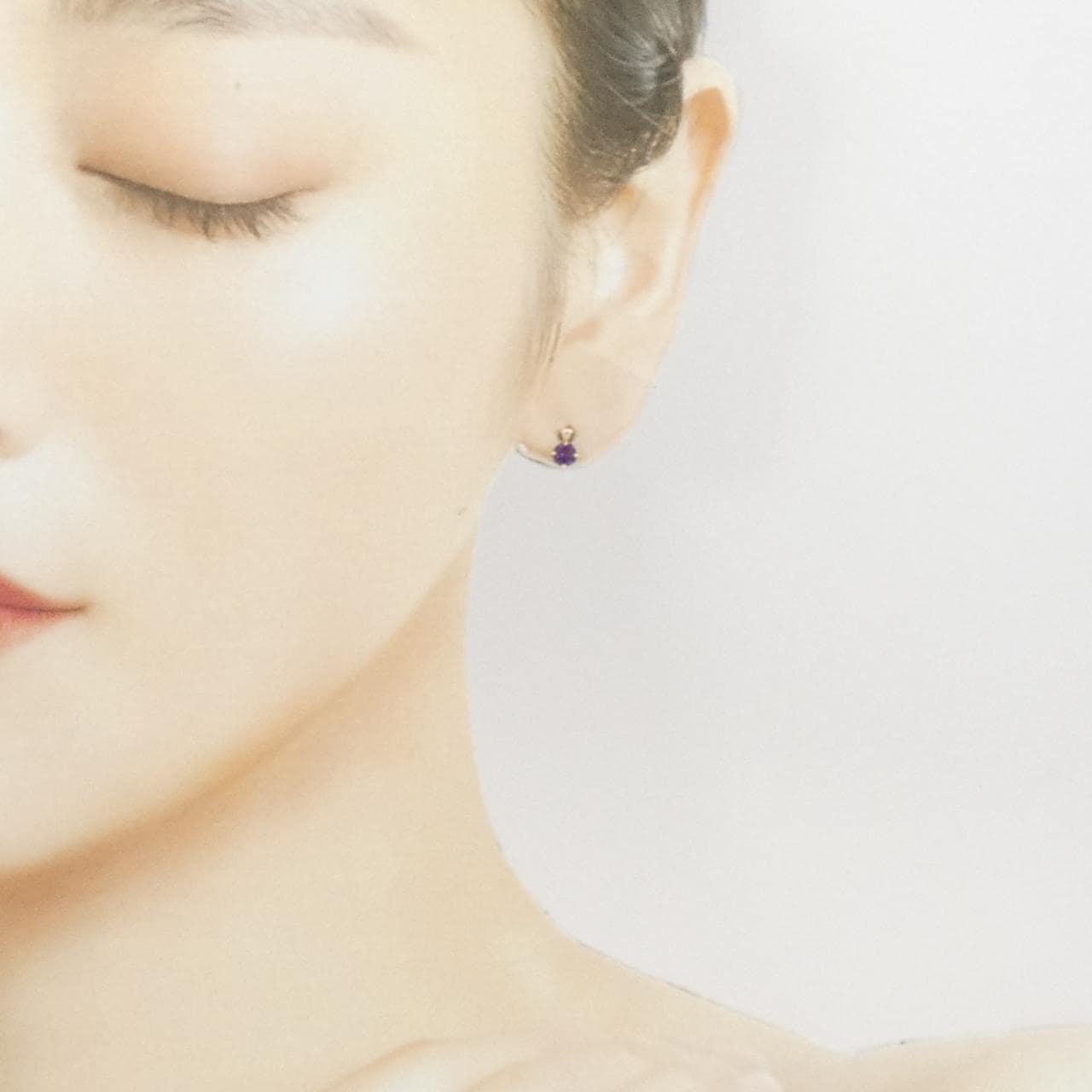 【新品】K18YG アメジスト ピアス