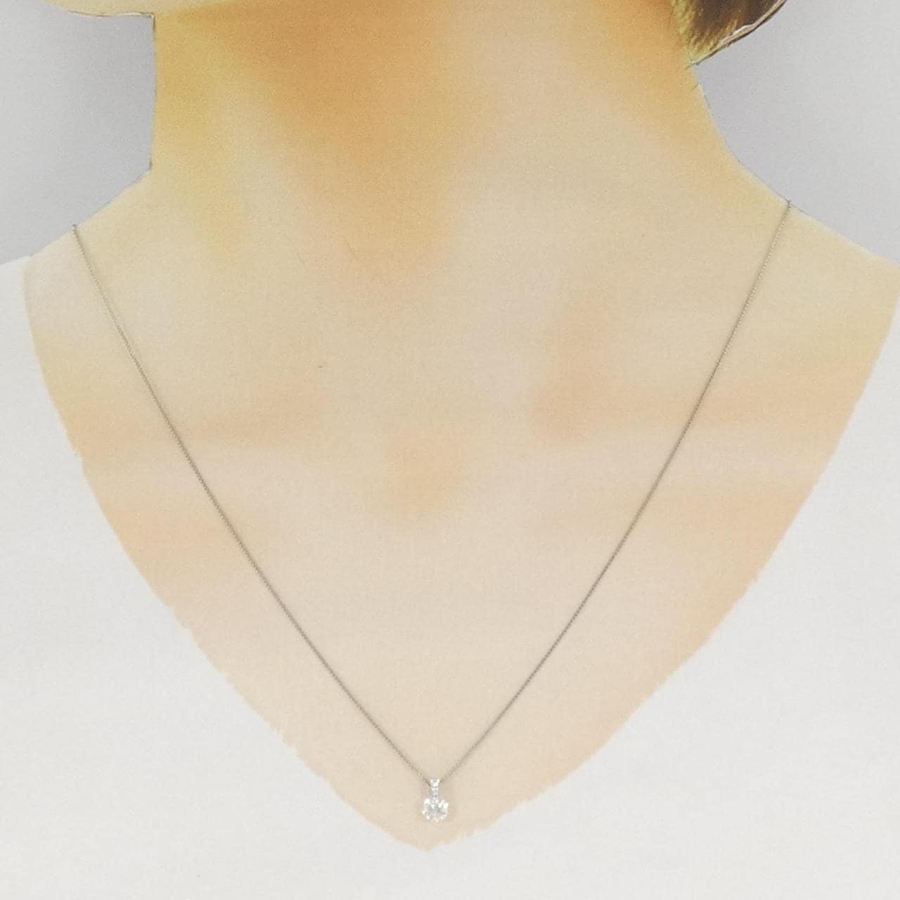 PT900/PT850 ダイヤモンド ネックレス 0.323CT