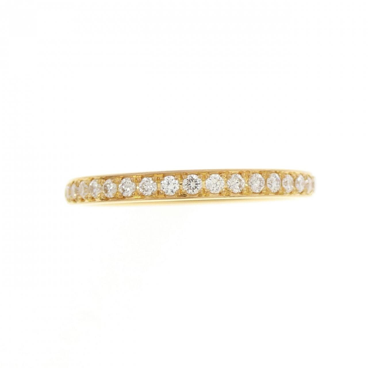 【リメイク】K24YG ハーフエタニティ ダイヤモンド リング 0.20CT