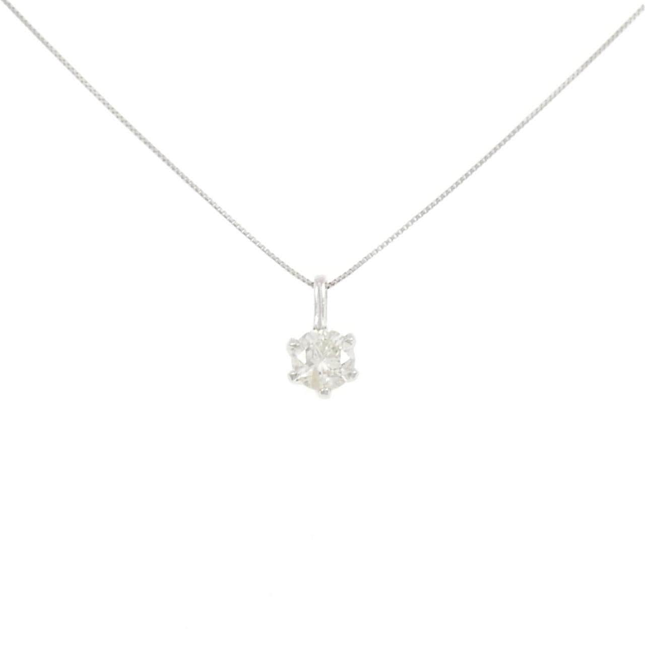 PT900/PT850 ソリティア ダイヤモンド ネックレス 1.014CT