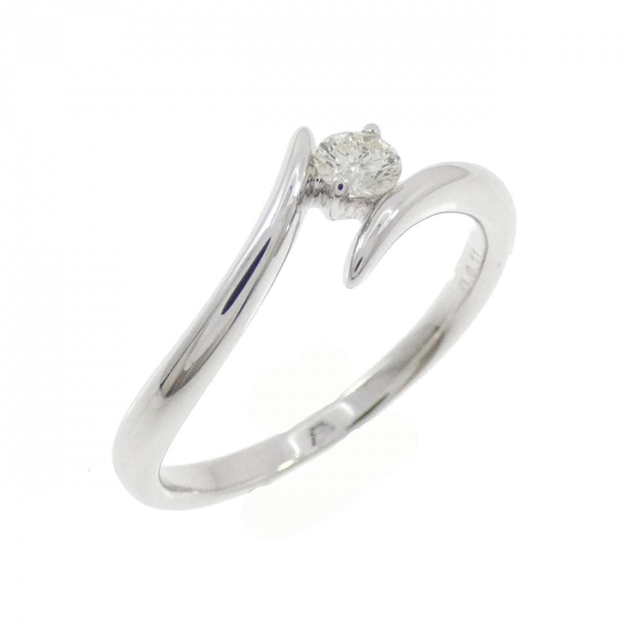 K18WG ダイヤモンド リング 0.11CT