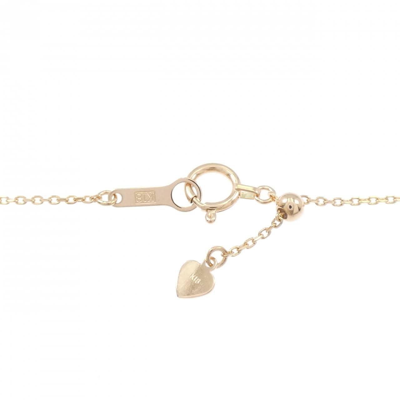 K18PG カラーストーン ネックレス