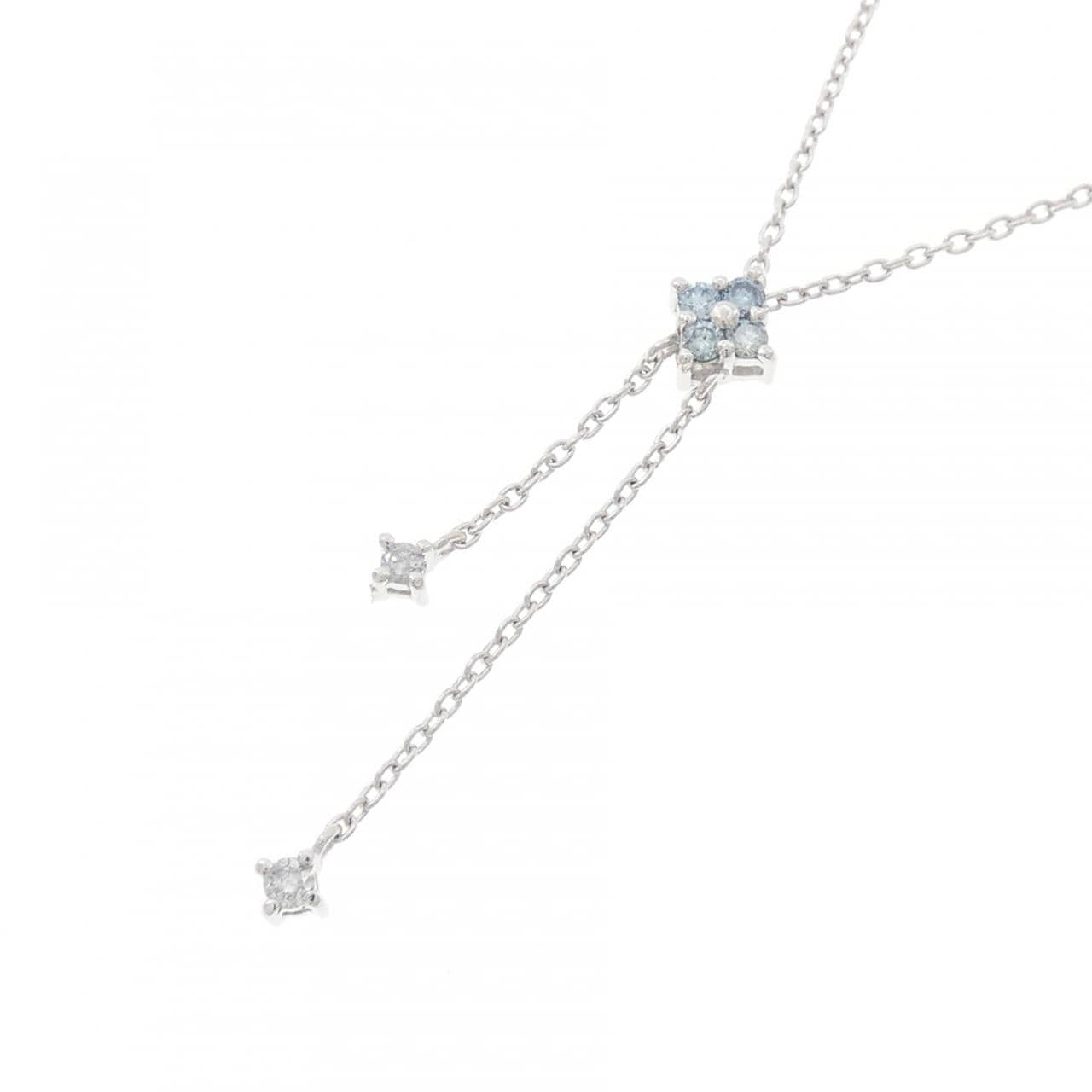 K10WG ダイヤモンド ネックレス 0.09CT