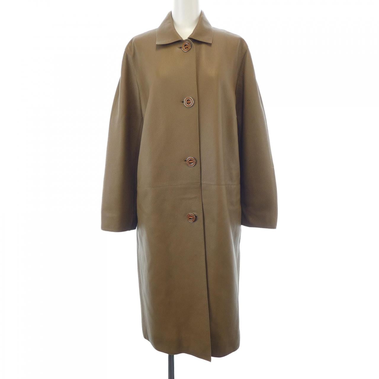 エルメス HERMES レザーコート
