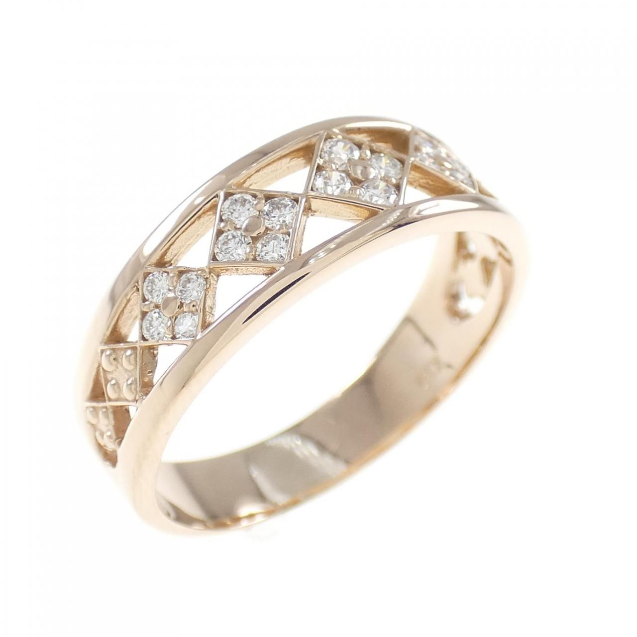 コメ兵｜K18PG フラワー ダイヤモンド リング 0.22CT｜ジュエリー